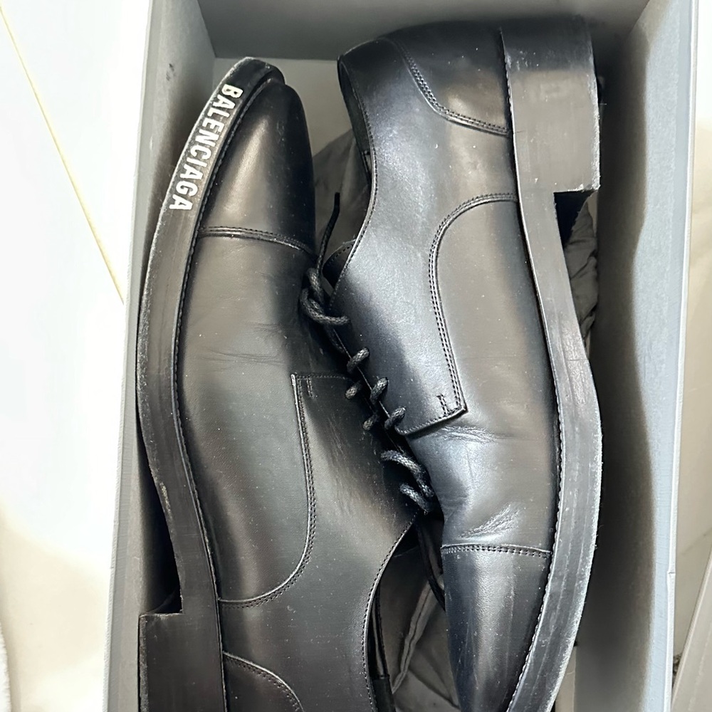 Balenciaga lace up dress shoes